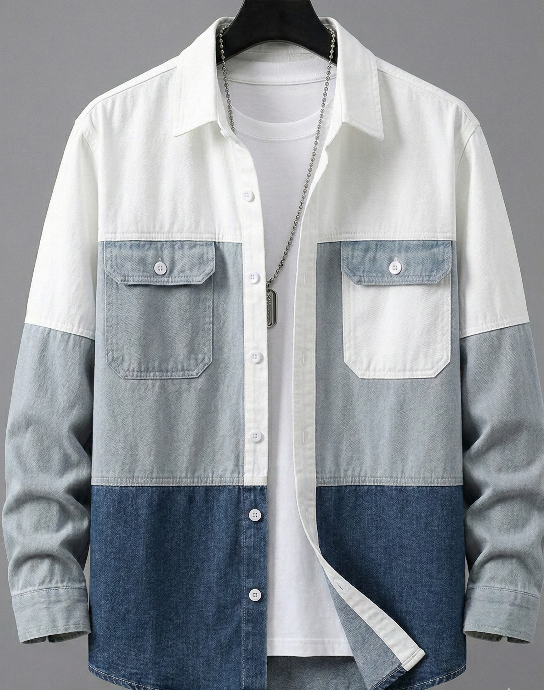 Cheap Denim Streetwear Shirt